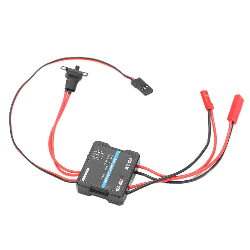 Electronic Speed Controller Waterproof Black Brushed ESC 40A for 1/16 RC Car 1/18 RC Car Upgrade