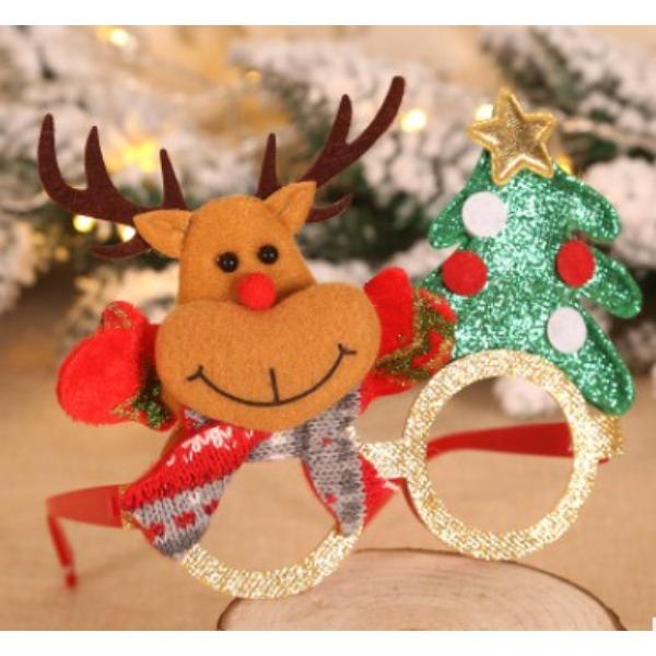 

Новый рождественский милый снеговик, Санта-Клаус, олень, украшения, новогодняя рождественская оправа, очки для взрослых и детей