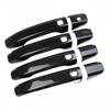 Door Handle Cover Glossy Black Carbon Fiber Chrome Trim Styling Accessories For Chevrolet Silverado GMC Sierra 2015-