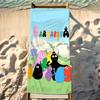 Cartooon Barbapapa Towel Beach Towel Travel Lightweight Skin Friendly for Pool Beach Camping Cruise Summer