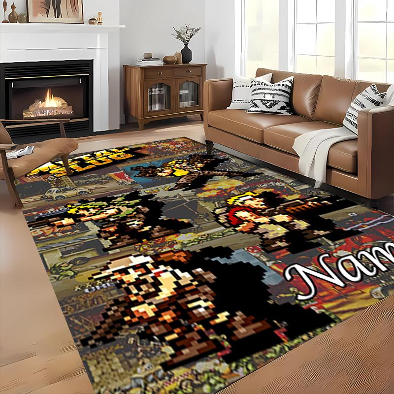 Custom Personalization Metal Slug Area Rug - Perfect For Kitchen, Bathroom,Laundry Room Decor Large Size Available,Gift All Seasons