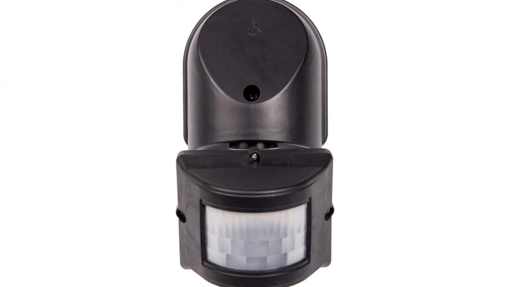 Motion sensor 1200W 180 degrees black 230V AC DR-05B