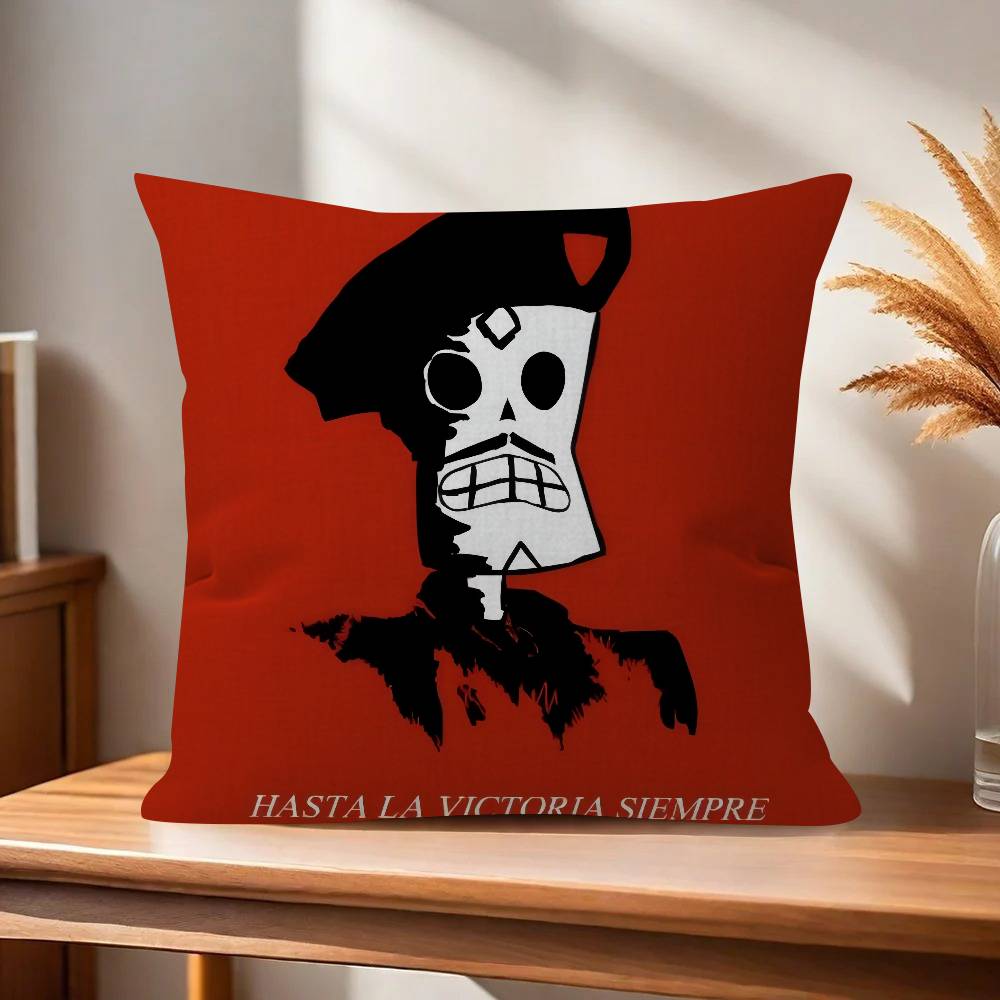 Classic ggGrim Fandango Game Pillow Gift Home Office Decoration Pillow Bedroom Sofa Car Cushion CoverPillow Case