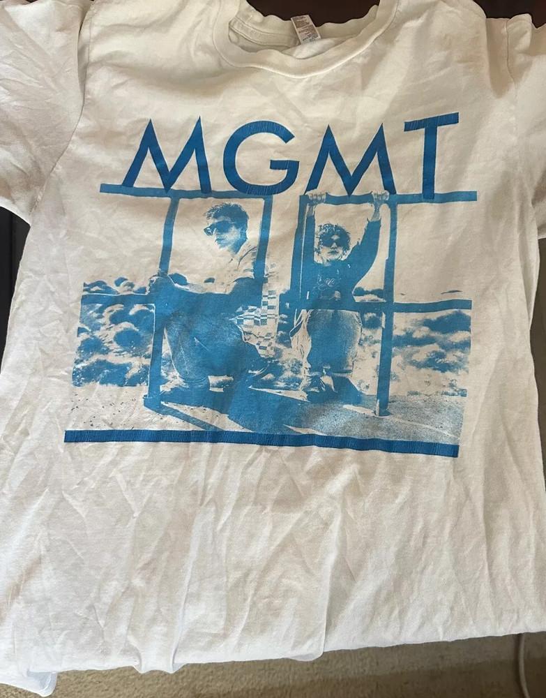 MGMT Band T shirt Graphic Vintag Short Sleeve White All Size T-Shirt HH05 Unisex T-Shirt M