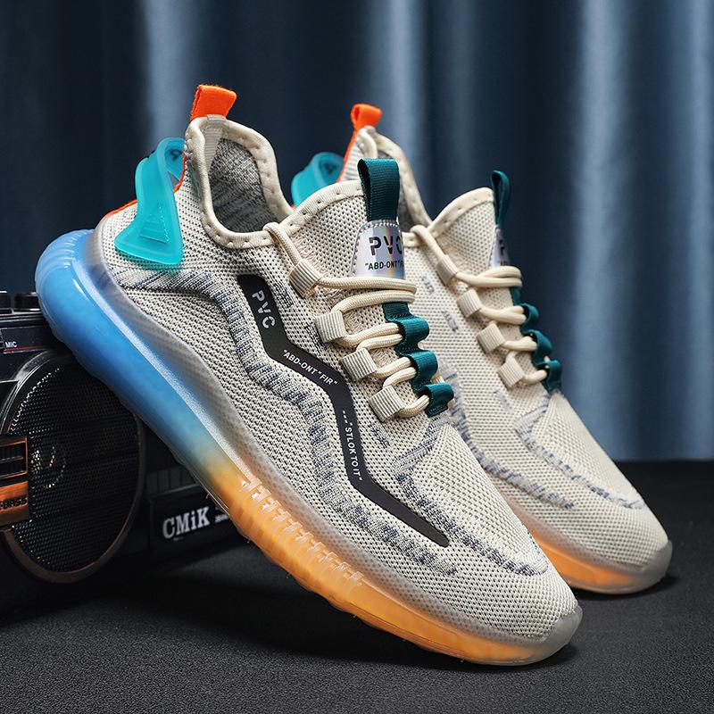 Leuchtende Kokosnuss Shuen Herrenschuhe 2025 neu Sommer atmungsaktives Mesh lässige Sport Popcorn Dad Schuhe ins