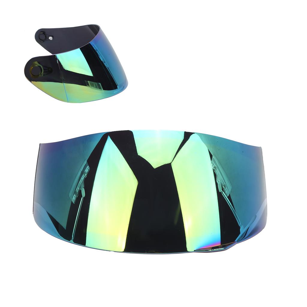 Universal Helmet Visor Wind Shield Anti Scratch with Anti Fog Film Protector Fit for K3SV K5(Colorful )
