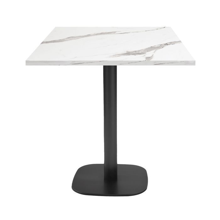 Table 70 x 70 cm - modèle Round marbre blanc