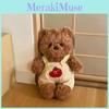 Bear Plush Teddy Toy With Overalls Soft Stuffed Animal Gift For Children