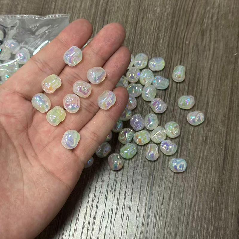 Pearlescent Mermaid Iridescent Acrylic Beads for DIY Jewelry Making