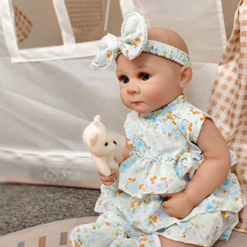 

46см Силиконовый Винил для Всего Тела Бебе Реборн Девочка Игрушка Ручной Работы Реалистичная Кукла Реборн Игрушка Для Детей Подарок Vinyl girl