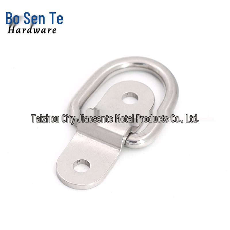 304 Stainless Steel D-ring Triangle Tow Hook for Truck Trailer Rigging