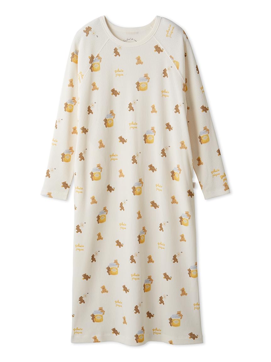 

Gelato Pique Honey Bear Print Dress PWCO254330 OWHT Women s