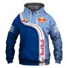 2026 Men's Red Bull 3D Print Casual Sports Hoodie