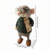 Nadelfilz Handgefilzte Miniatur mit Brille zur Regaldekoration