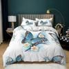 Bettbezug Lila Traum Schmetterling Rose Bettwäsche Digitaldruck Dreiteiliges Set Für Schlafzimmer