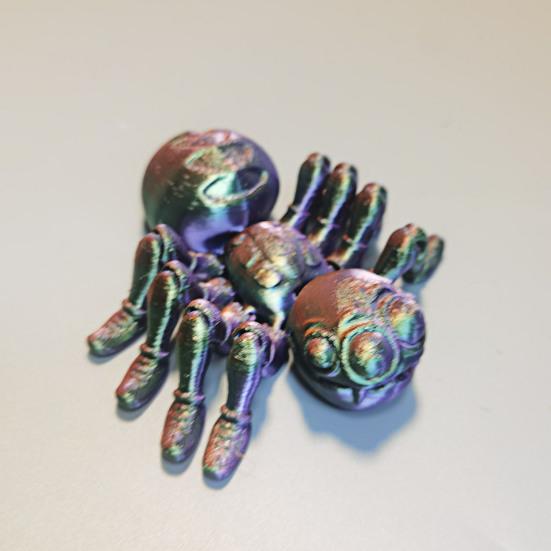 Spider Model 3D Printed Action Toy Realistic Looking Vibrant Color Insect Spider Fidget