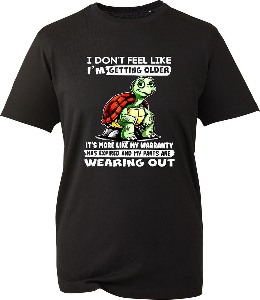 Funny Turtle Tshirt Unisexs Unisexs I Dont Feel Older Just Slower Graphic Gift