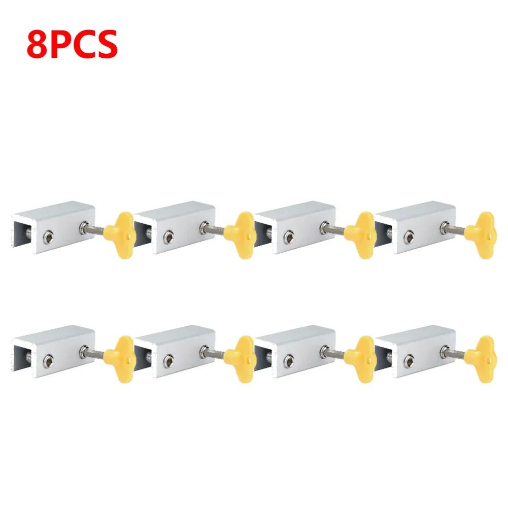 10-1Pcs Aluminum Alloy Window Lock Stopper Sliding Window Anti-theft lock Window Sliding Door Baby Kids Child Safety Doors Lock
