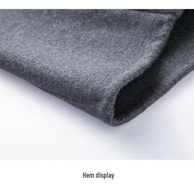 High-Quality Wool Coat for Men - Non-Iron, Casual Winter Trench with Suit Collar