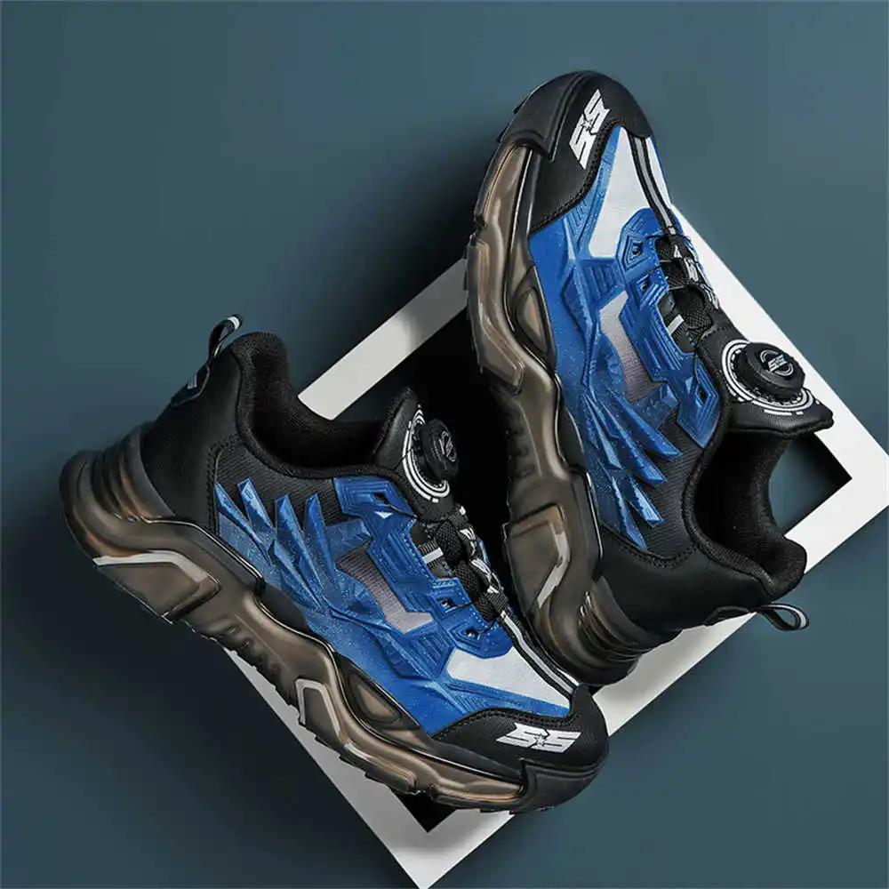 Fashion Two Tone Black Men's Gray Shoes Training Sneakers 45 Size Genuine Sports Kit Shoos Particular Badkets Krasovka Snearkers