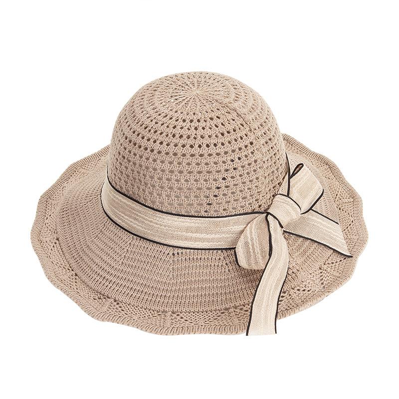 Women's New Knitted Sun Hat Women's Sun Hat Korean Version Breathable Fisherman Hat