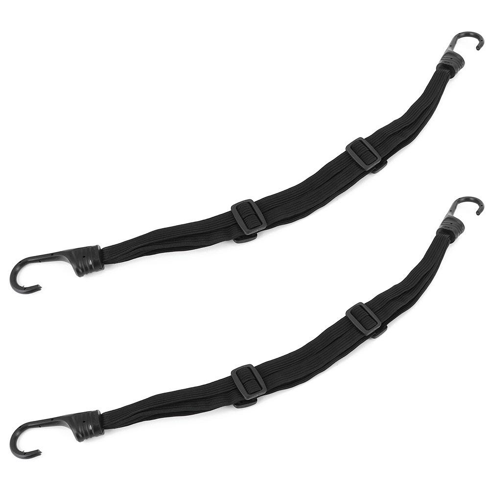 2Pcs Helmet Bandage Motorcycle Helmet Buckle Bundling Belt Elastic Rope Electric Accessoryblack
