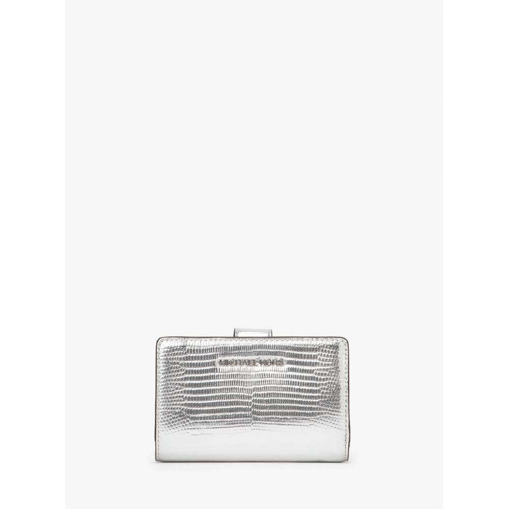 

MICHAEL KORS JET SET TRAVEL Компактный кошелек на молнии, средний размер 35T4STVF6M40 Серебристый