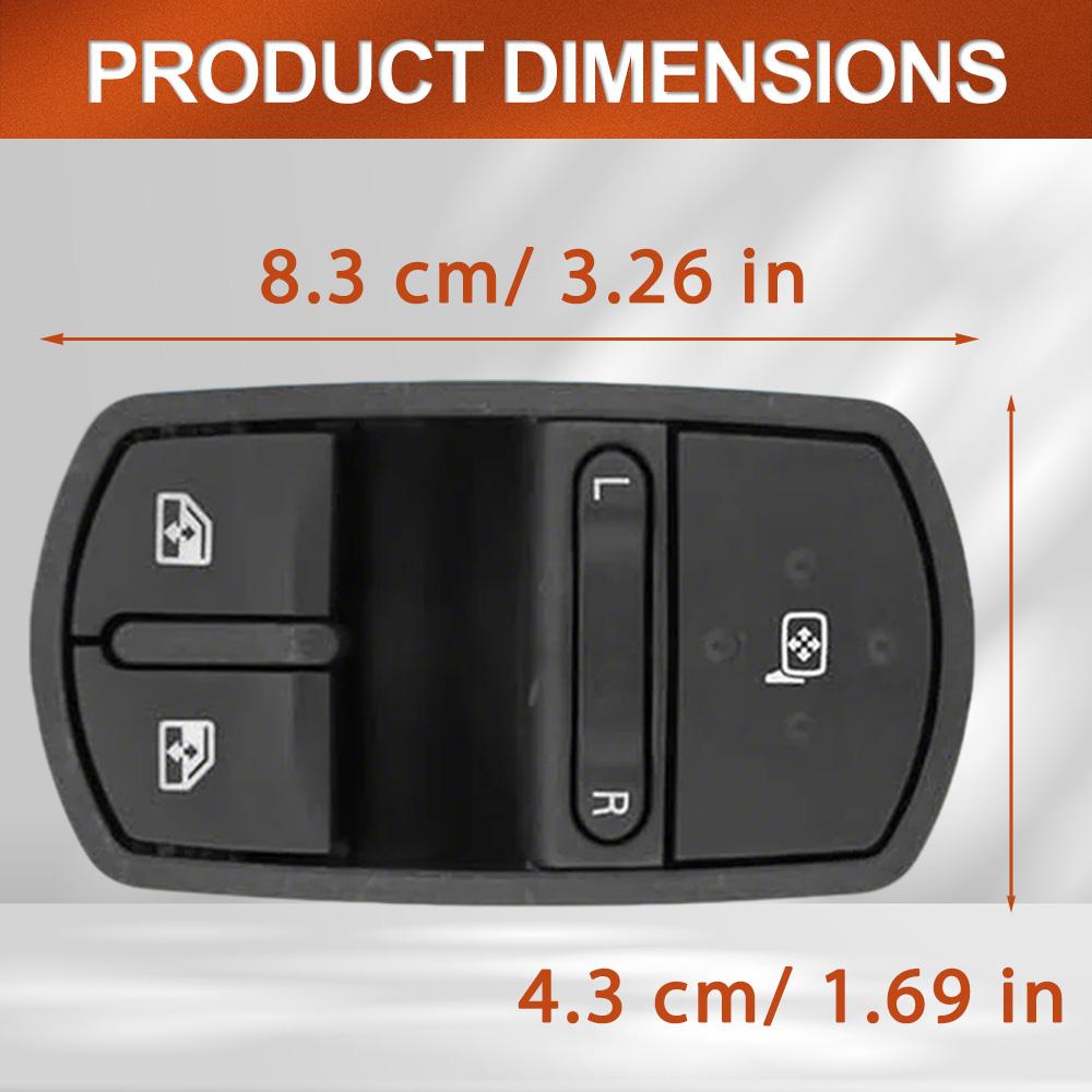 For Vauxhall Corsa D Opel Corsa D 2008-2014 Front Right Window Control Switch 11 Pins 13258521, 6240509