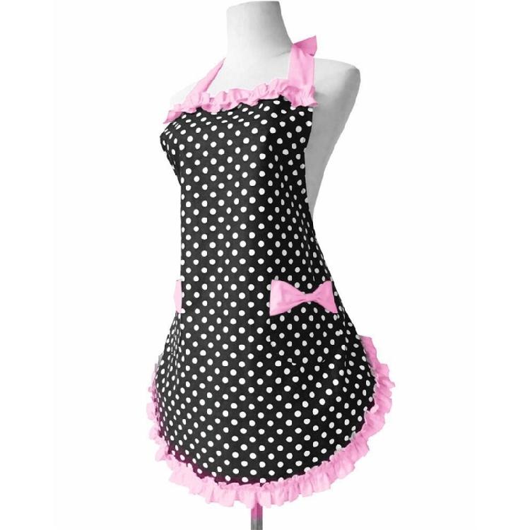 Women's Cake Apron Fashion Bowknot Apron for Women Girls Retro Kitchen Cooking Apron with Pockets Mother's Day Gifts