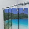 Luxury 3D Printing Shower Curtains With Beach Scene Waterproof, Washable Fabric Bathroom Decor Available In Custom Sizes For You