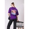 Multicolor Oversized Cotton Blend Women's Summer Casual Wear T-shirt Pack Of 2