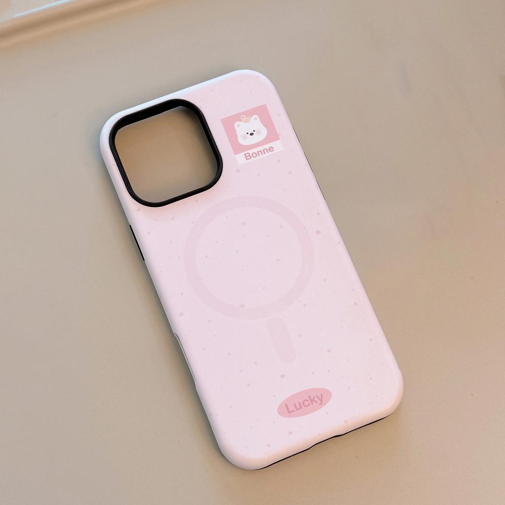 Small Animal Magnetic Holder Mobile Phone Case for Apple for IPhone16For13 Film 15promax Hard 14 Korean 17