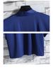Men's Casual Seven-Sleeve Ice Silk Cardigan, Chinese Style, Solid Color, Plus Size