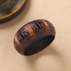 Retro Carving Wooden Bangle Wide Ethnic Style Bangle Gift Chinese Style Bracelet  Wrist Bracelets