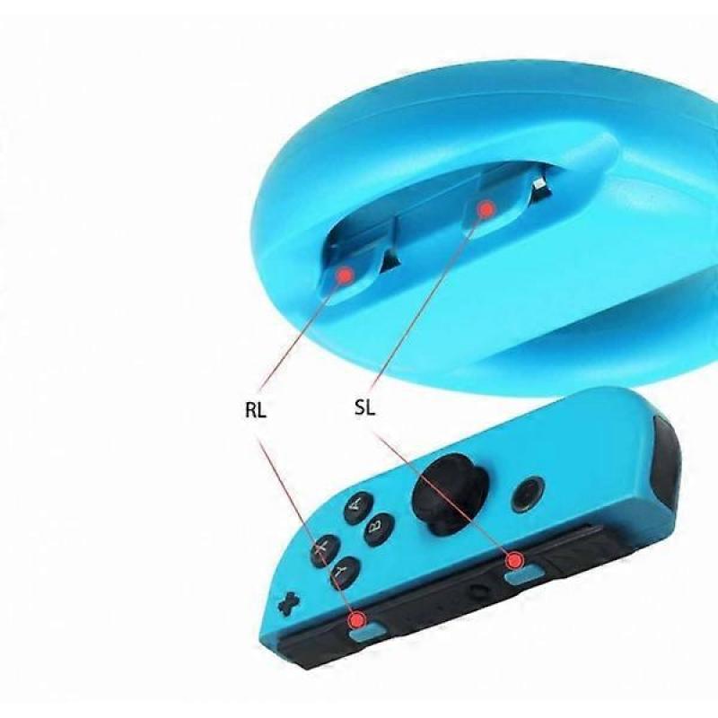 Steering Wheel Game for Nintendo Switch Controller, 2 PCS Racing Wheel Compatible with Mario Kart