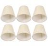 6Pcs Nordic Style E14 Chandelier Lampshade Fabric Wall Lamp Cover Accessory for Home Decoration