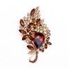 SKEDS Luxury Full Crystal Baroque Brooches Pins For Women Fashion Rhinestone Classic Big Badges Vintage Lady Party Banquet Pin