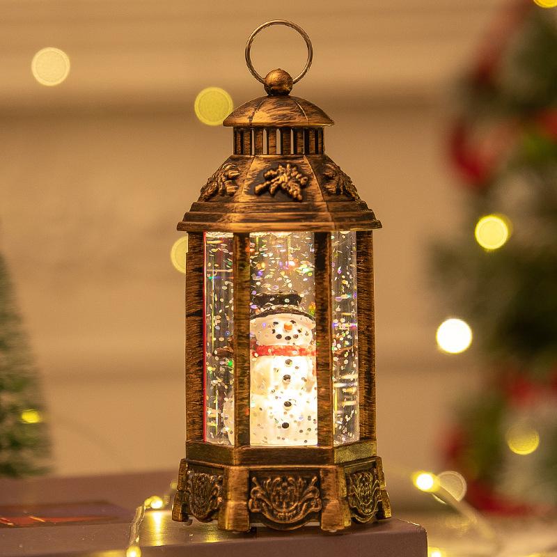 Christmas decoration glowing night light snow wind lamp crystal ball creative Christmas gift ornaments
