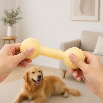 Jouet à mâcher pour chien, Os à mordiller souple en TPR pour petits chiens, Bâtonnet résistant aux taches pour le nettoyage en profondeur des dents pour chiot