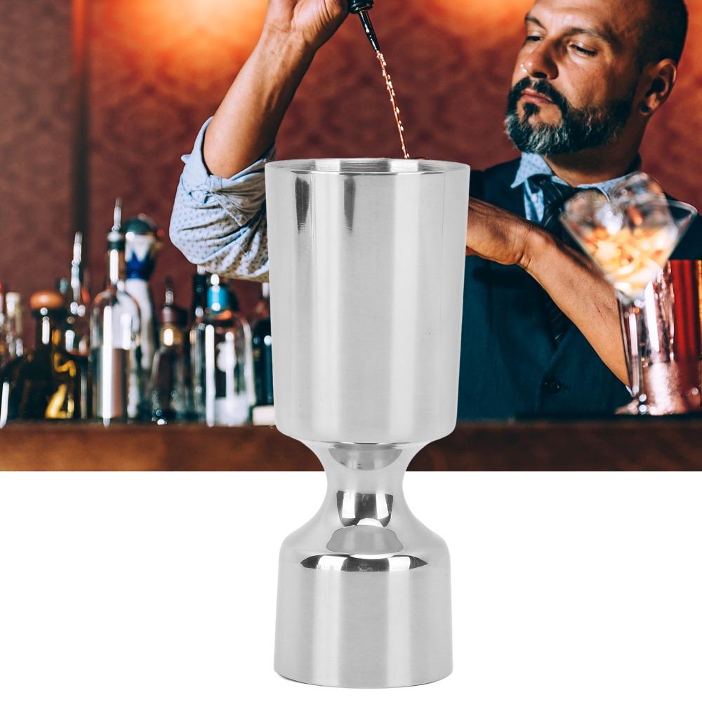 304 Stainless Steel Cocktail Jigger Dual Ounce Scales Stainless Steel Jigger  Bartending