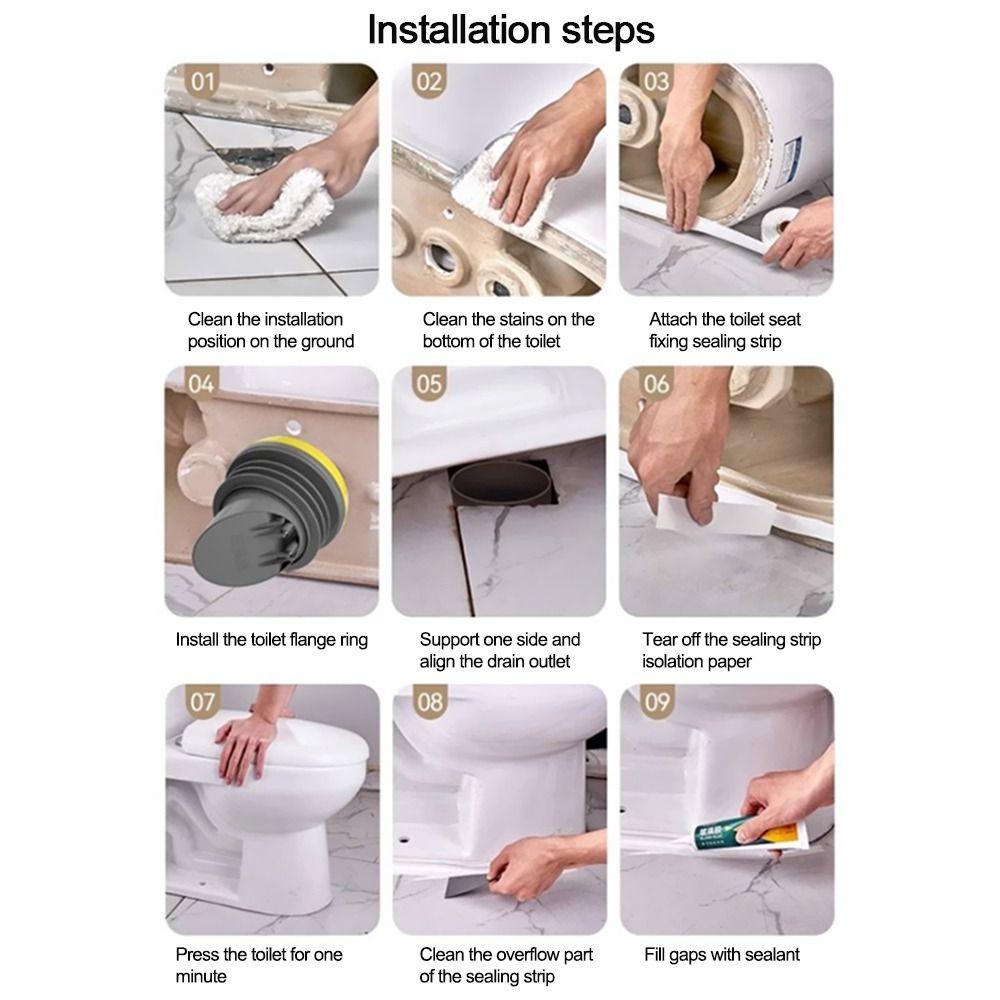 Odor-resistant Sealing Ring Anti Leakage Toilet Sealing Repair Kit  Hardware Toilet Repairing Parts