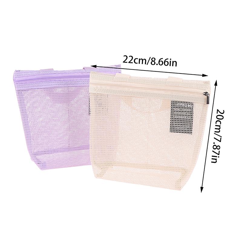 Mesh Makeup Toiletry Storage Bags Handbags Portable Travel Washing Body Shower Tools Organizer Hanging Cosmetic Organizer Pouch