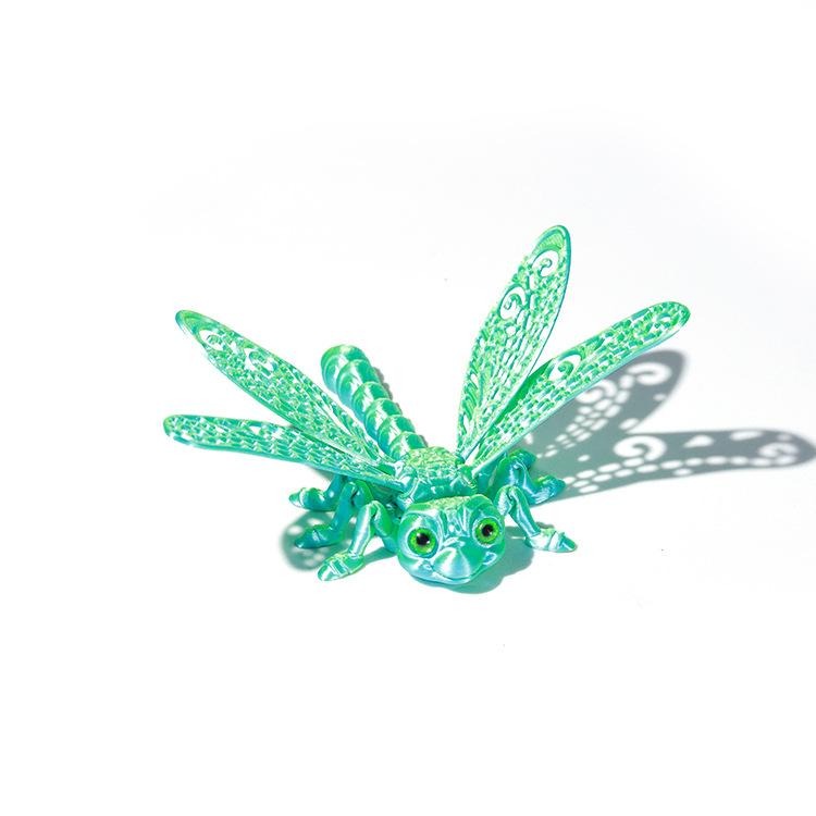 

3D Printed Dragonfly Figurine Toy Desktop Small Ornaments Home Decor 3D Real Eyes Insect Models Children s Cognitive Toys Gifts 13cm