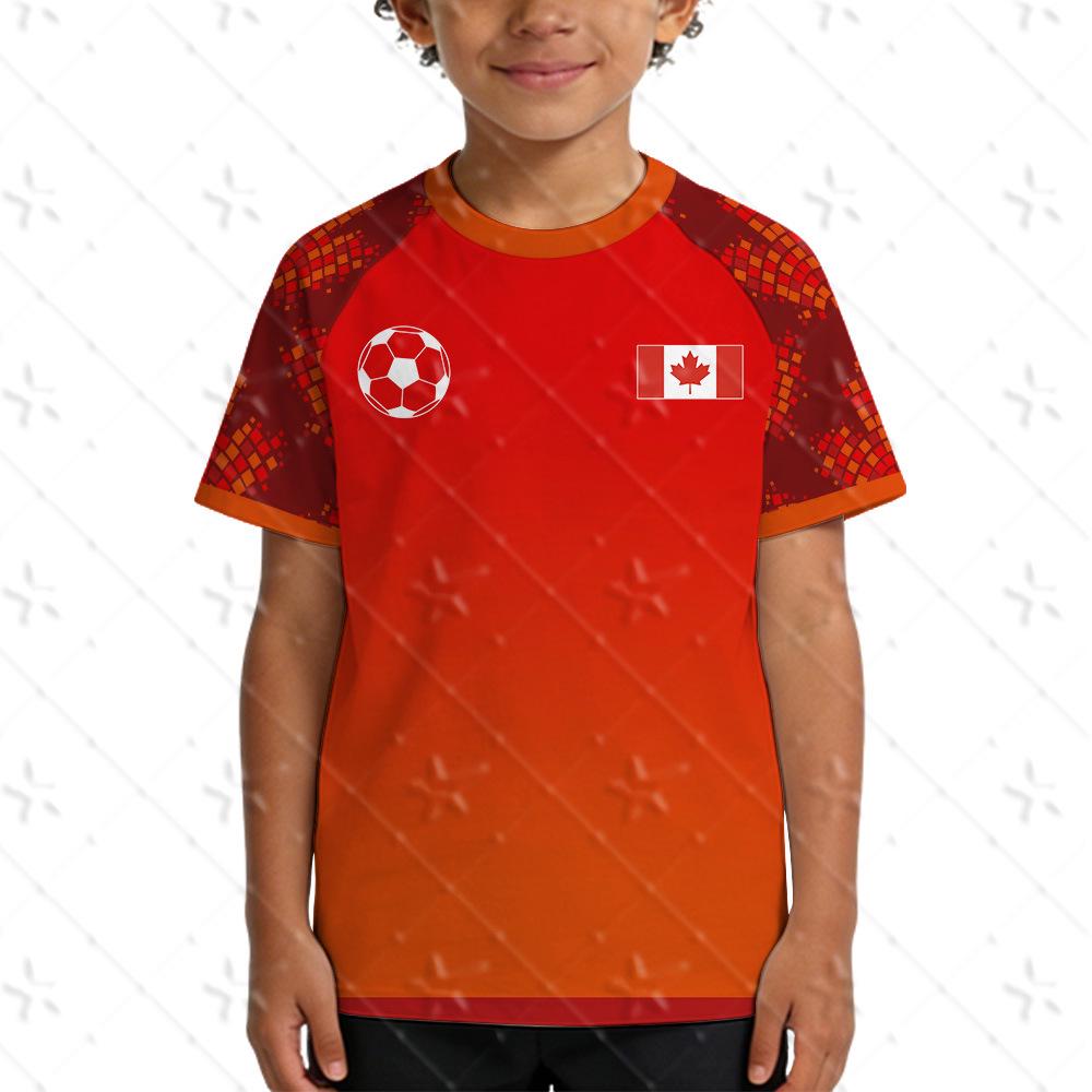 2026 Canada World Cup Soccer Jersey for Kids and Family - Raglan Sleeve Fan Outfit
