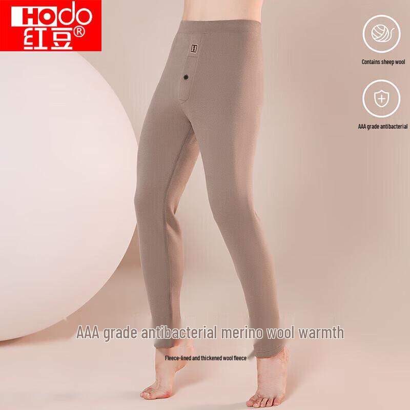Hongdou Wool-Blend Thermal Underwear Pants