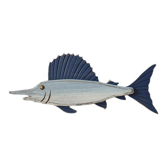 Рыба Морской Настенный Декор Деревенская Пляжная Рыба Настенное Искусство Прибрежное Океанское Настенное Small A