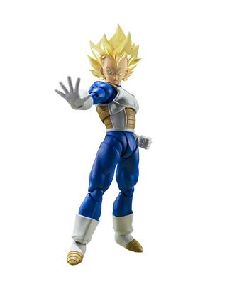 TAMASHII NATIONS TAMASHII NATIONS Dragon Ball Z Super Saiyan Vegeta Awakening Super Saiyan Blood 135mm PVC ABS Painted Movable Figure S.H.Figuarts - -