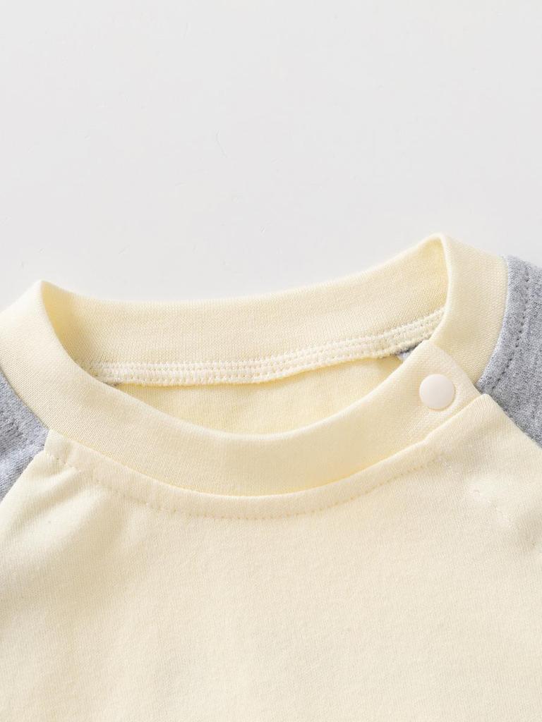 Barnens bomullssweatshirtset: Sportig och Modetrendig Långärmad Tvådelad för Småbarn - Vår och Höst