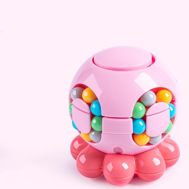 Magic Bean Cube Finger Rotating Stress Relief Toy For Adults Kids Antistress Anxiety Relief Fidget Cube Gifts Puzzle Toys