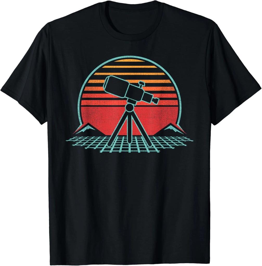 Astronomy Telescope Retro Space Science Vintage 80s Gifts Unisex T-Shirt